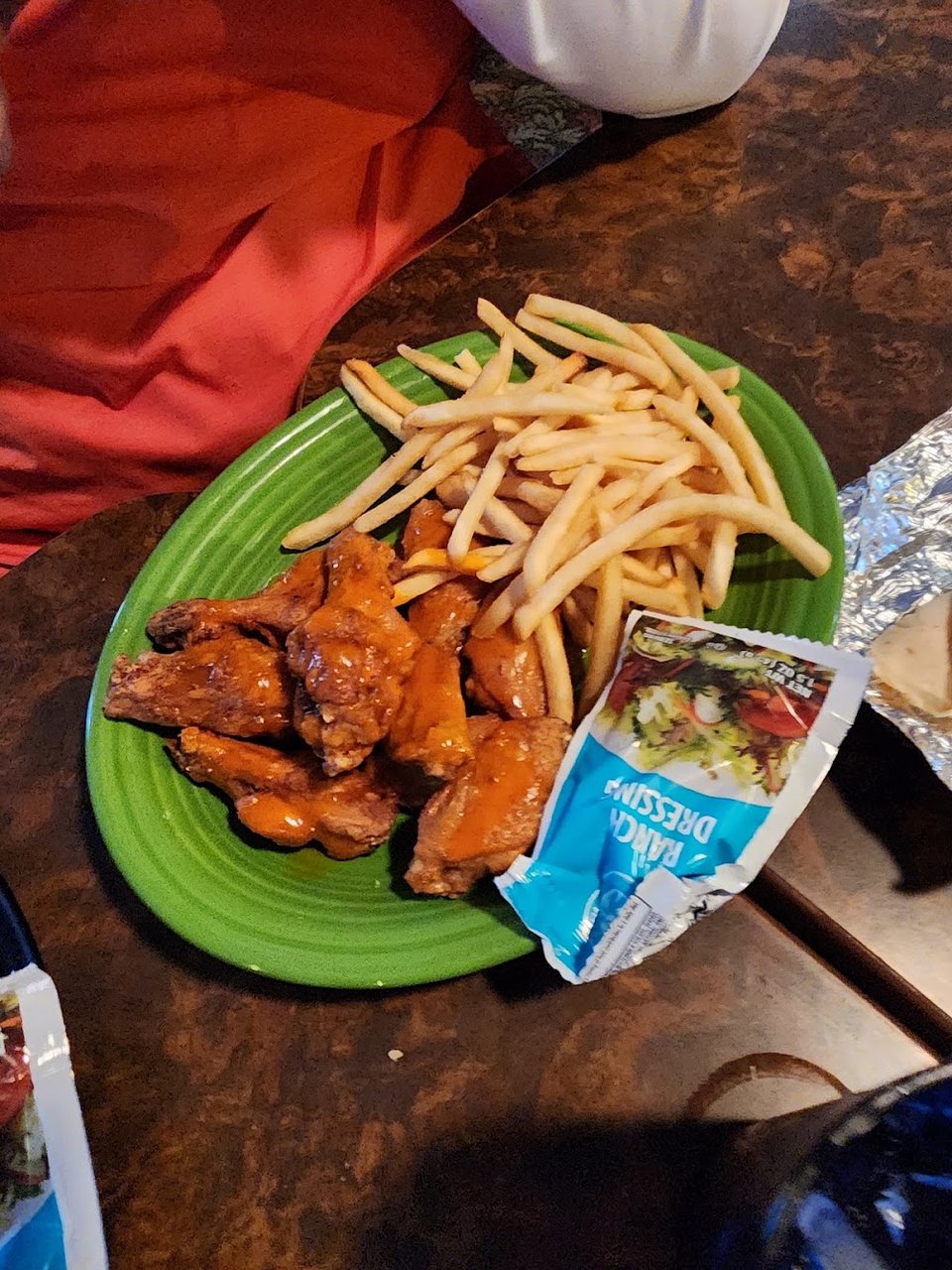 Chicken Wings and Fries